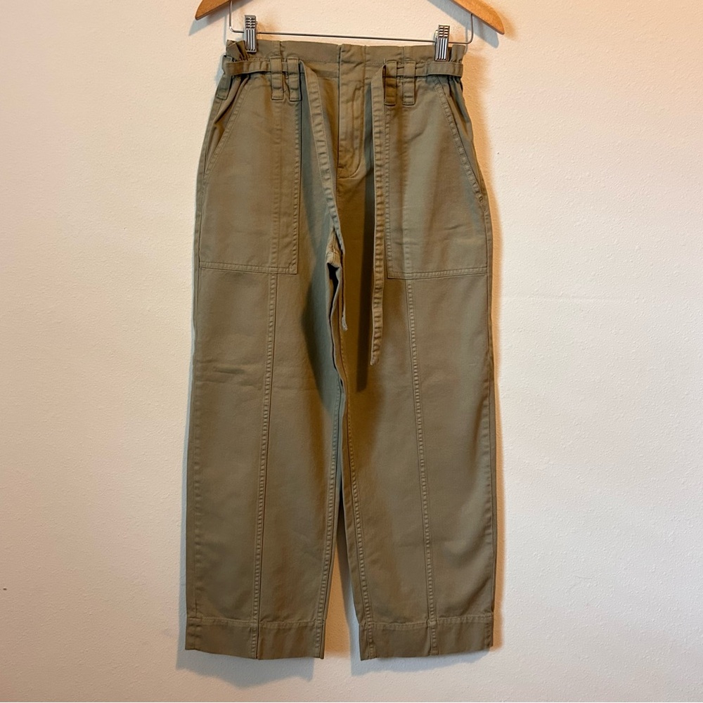 A.L.C Women’s 4 Khaki Deep Pocket Cargo Cotton Pants